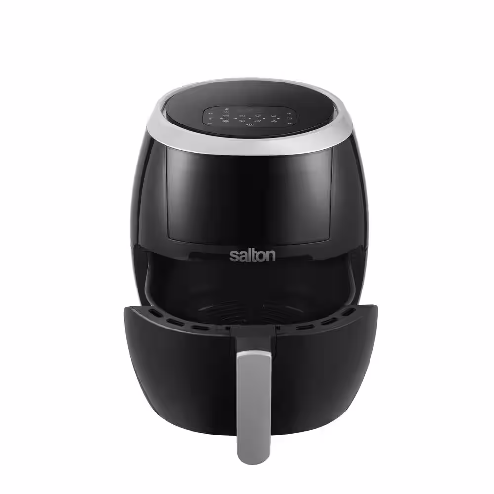Salton 8.5 qt. Black Digital Air Fryer with Viewing Window