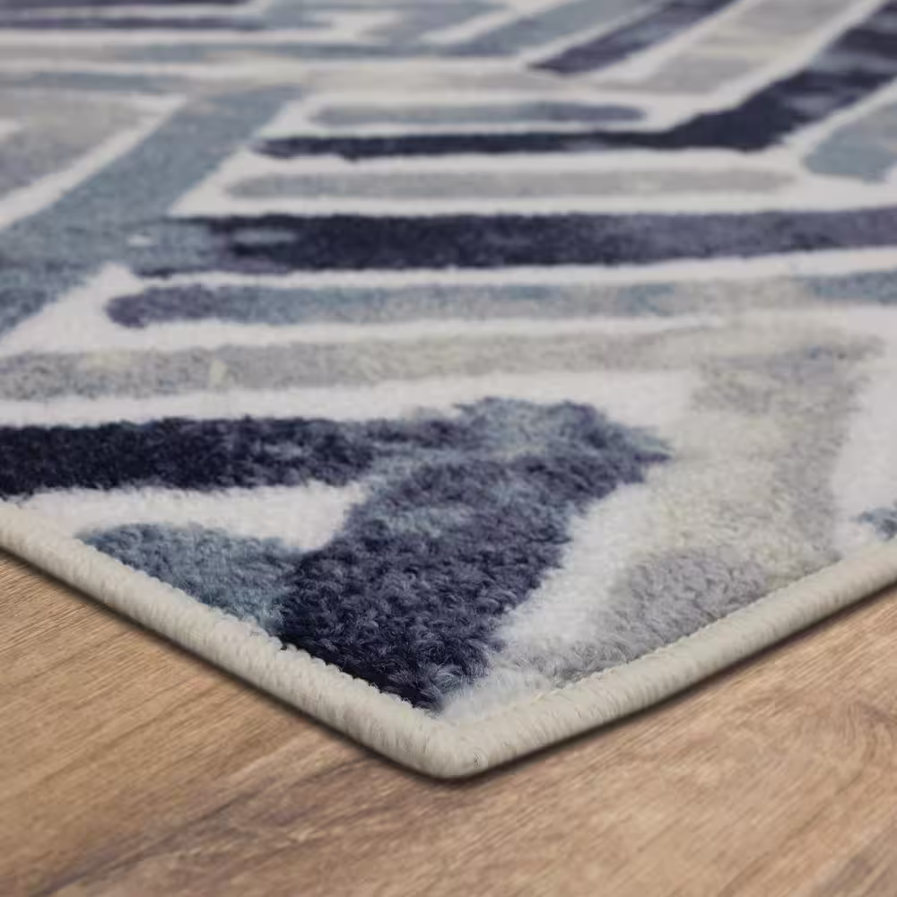 Mohawk Home Creede Blue 2 ft. x 8 ft. Runner Rug