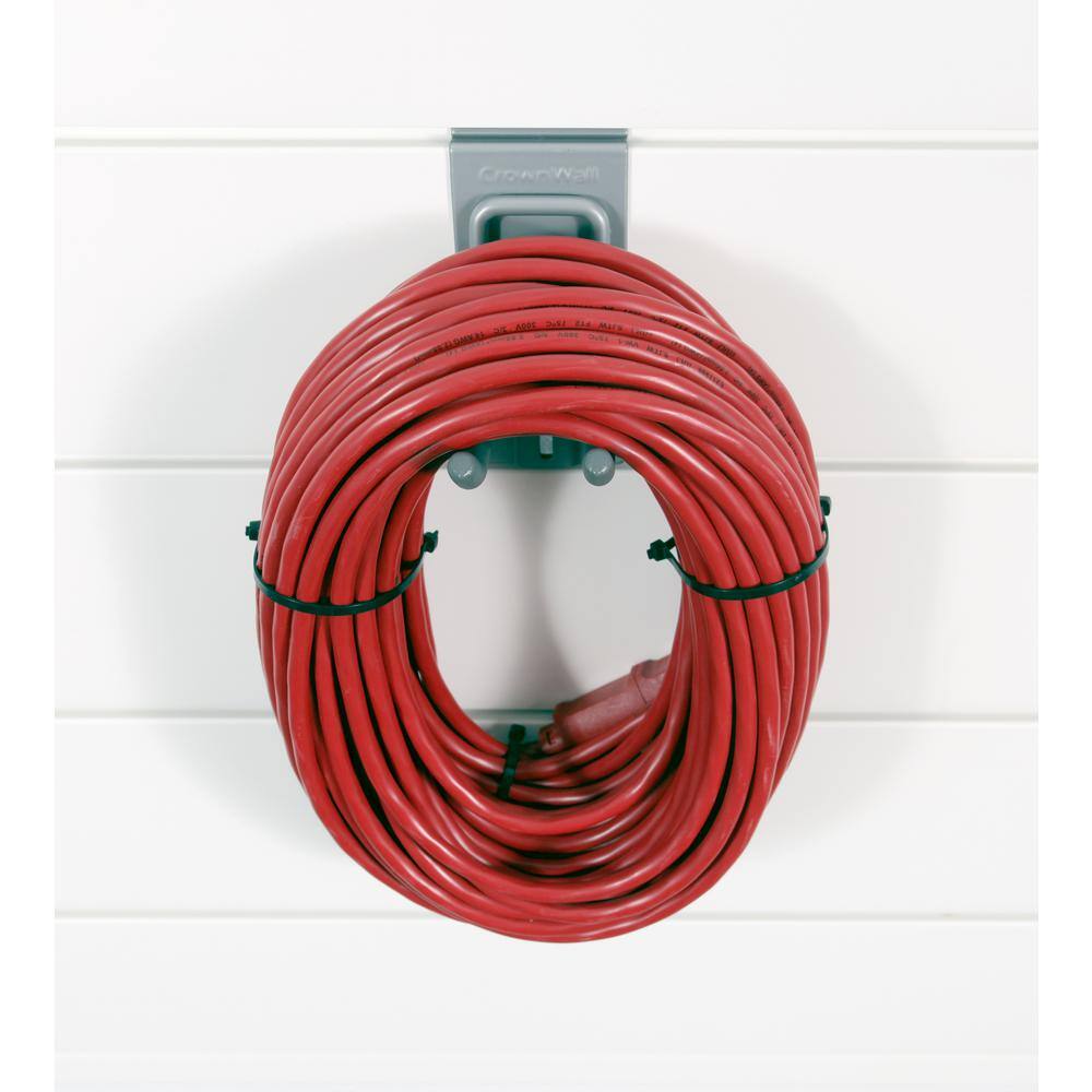 CROWNWALL Slatwall 55 lbs. 4 in. Locking Double Hook (3-Pack)