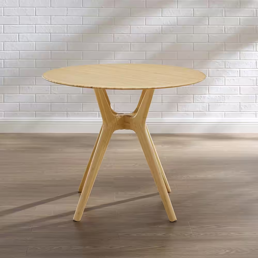 Greenington Sitka 36 in. Round Wheat Bamboo Seats 2-Dining Table