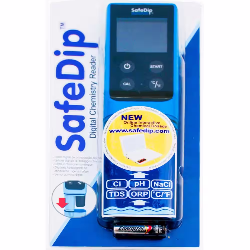 Solaxx Safe-Dip 6-in-1 Electronic Pool and Spa Water Tester