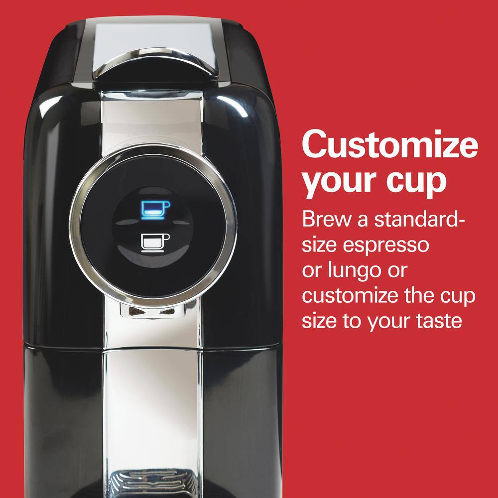 Hamilton Beach 1-Cup Black Espresso Machine