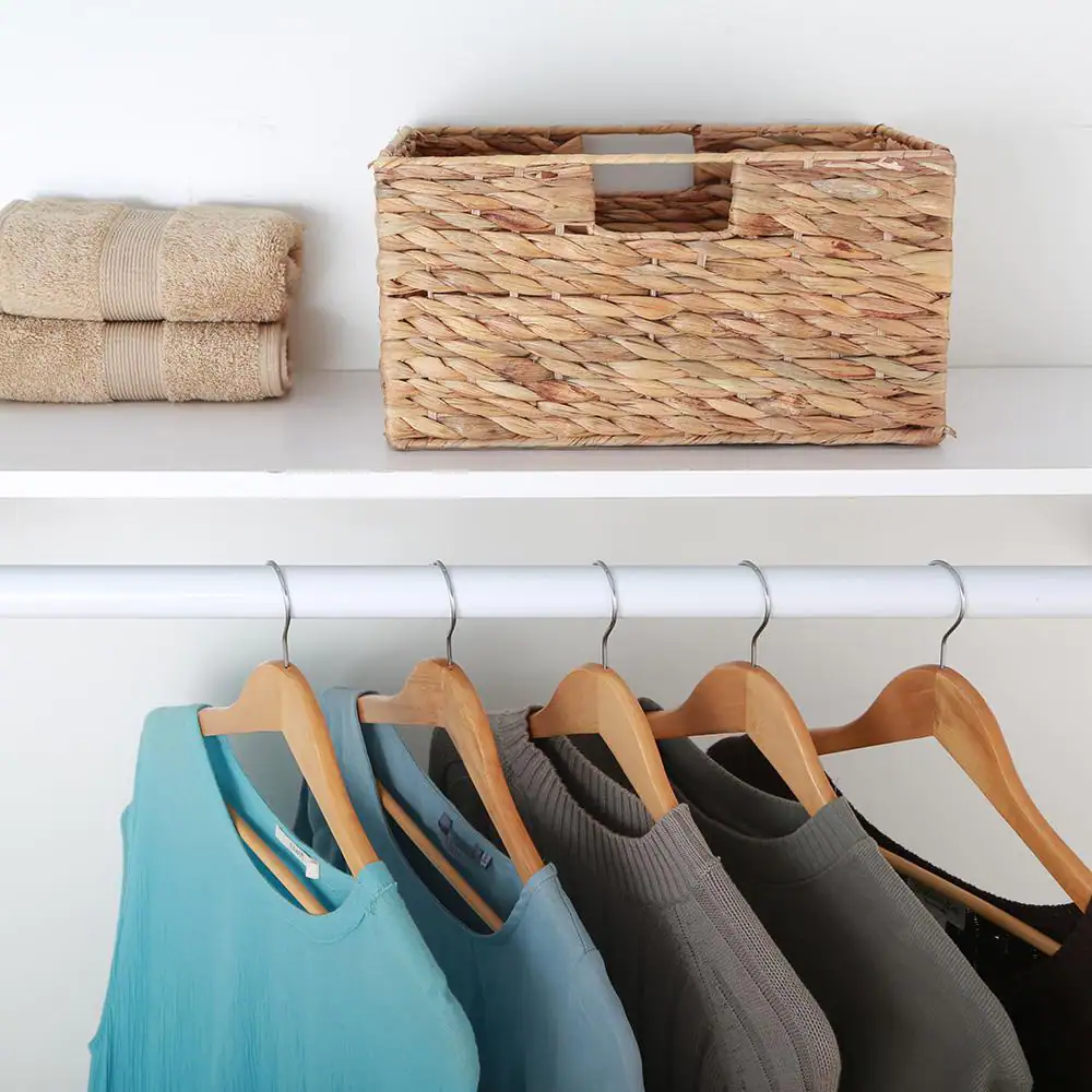 Everbilt 48 in. - 72 in. L x 1-1/4 in. W, White steel Adjustable Closet Rod