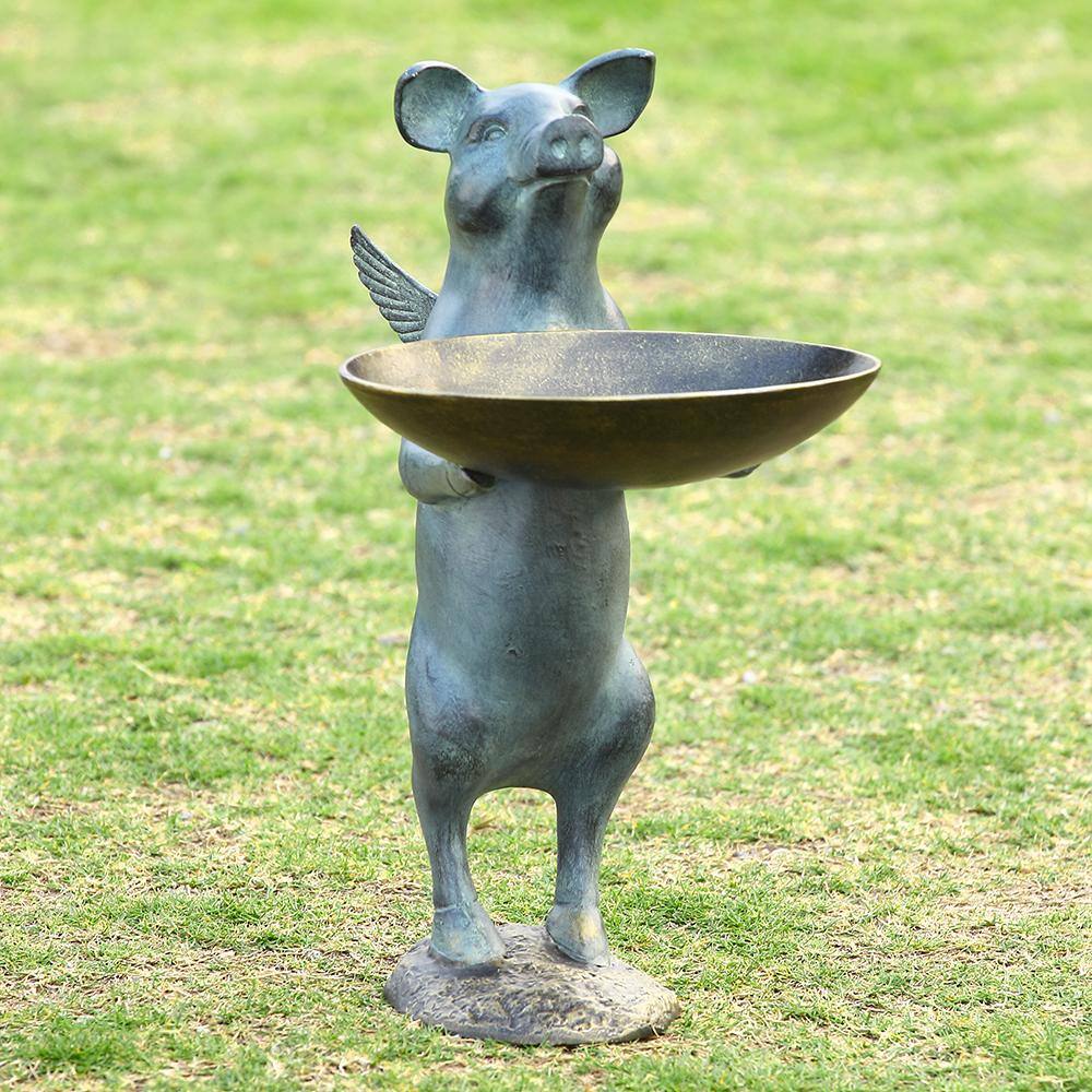 None Winged Pig Bird Feeder