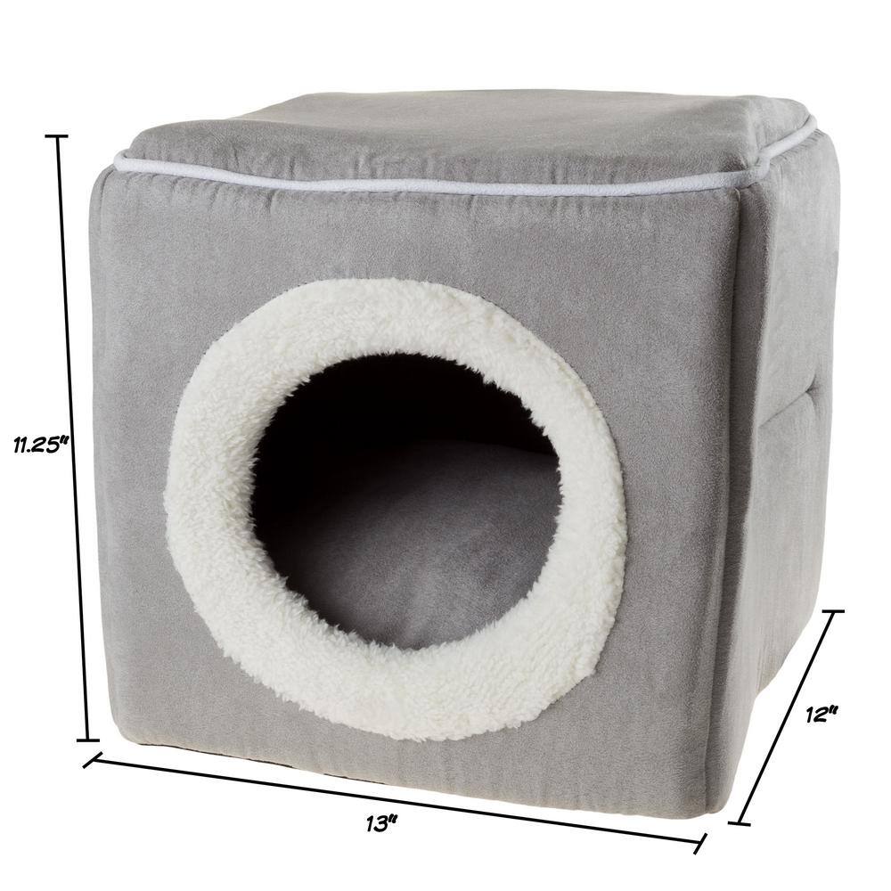 Petmaker Small Grey Cozy Cave Pet Cube