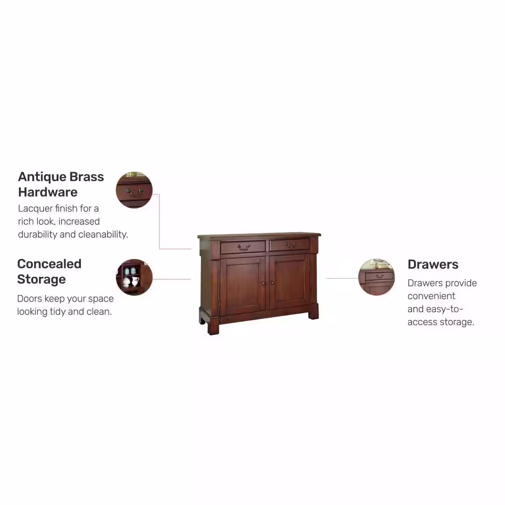 HOMESTYLES Aspen Rustic Cherry Buffet