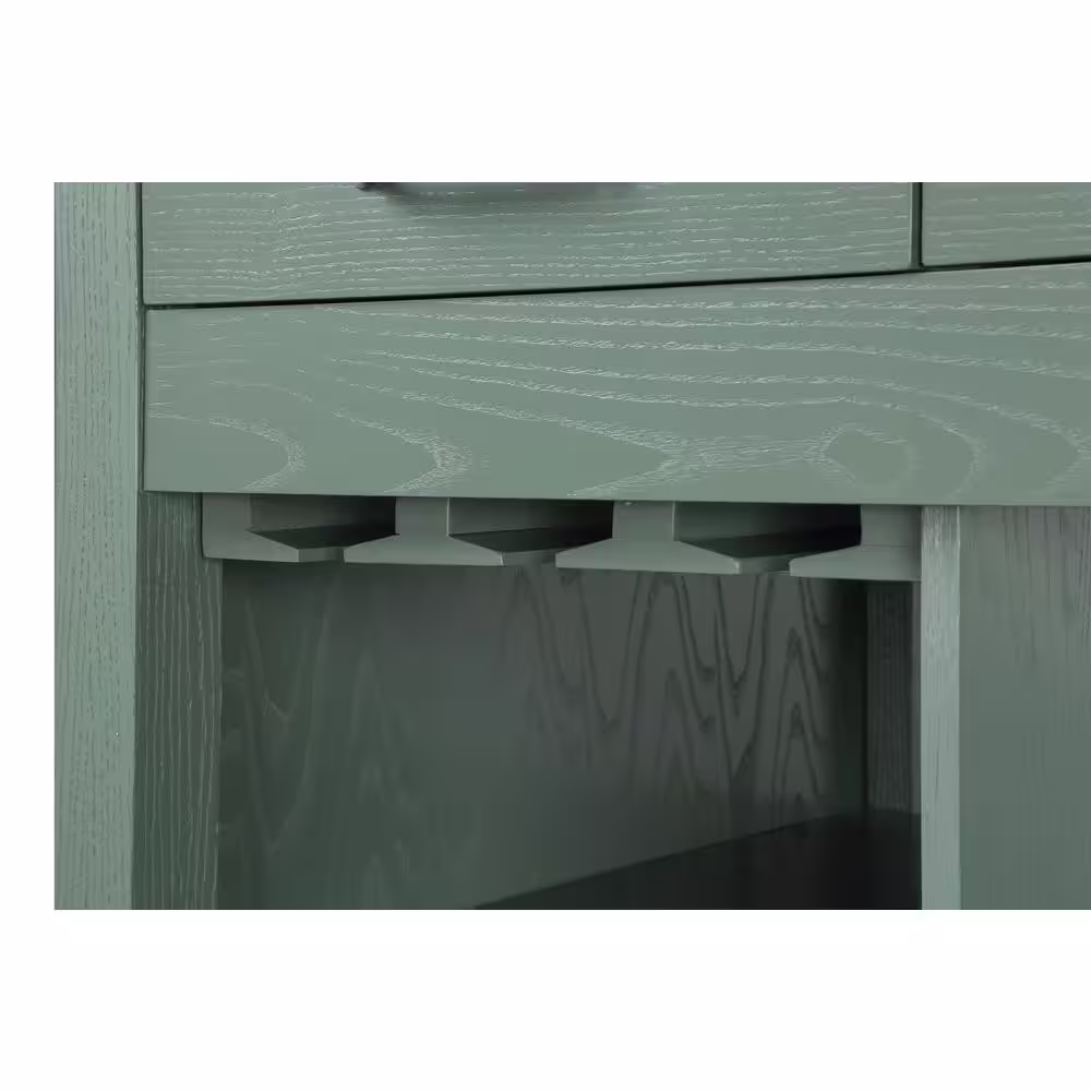 Furniture of America Tatum 104 in. Rectangle Green Faux Marble with Wood Frame (Seats 8)