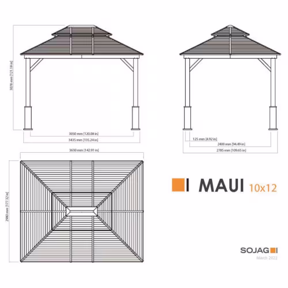 Tommy Bahama Maui 10 ft. x 12 ft. Gazebo