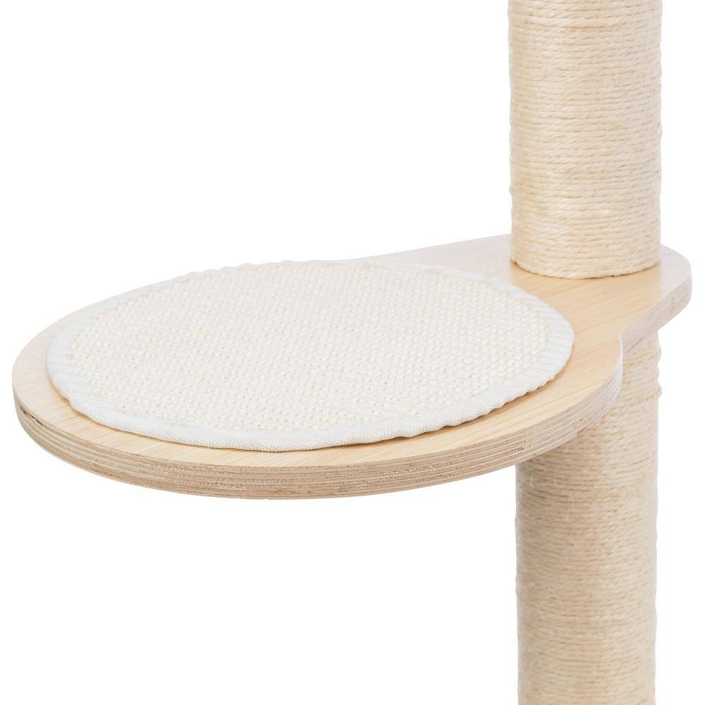 TRIXIE Mateo Wall Mounted Cat Tree, Natural/White