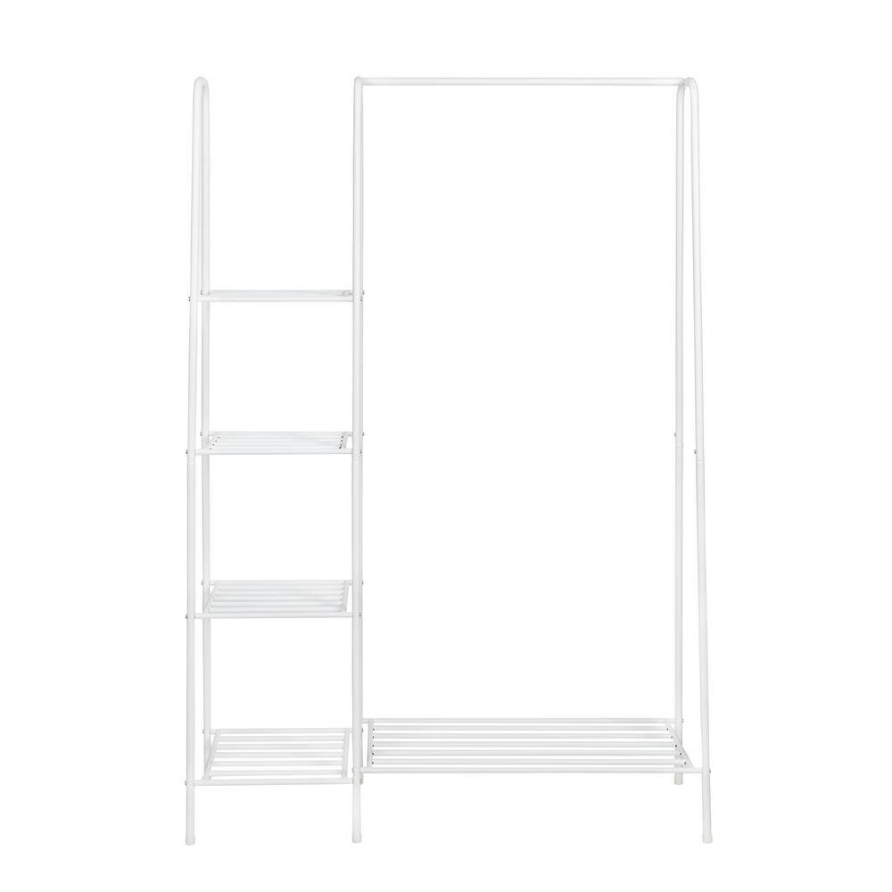 Honey-Can-Do White Steel Clothes Rack 45 in. W x 66 in. H