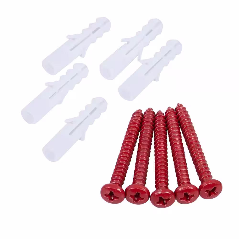 Everbilt 16 in. H x 16 in. W Plastic Pegboard in Red (50 lbs.)