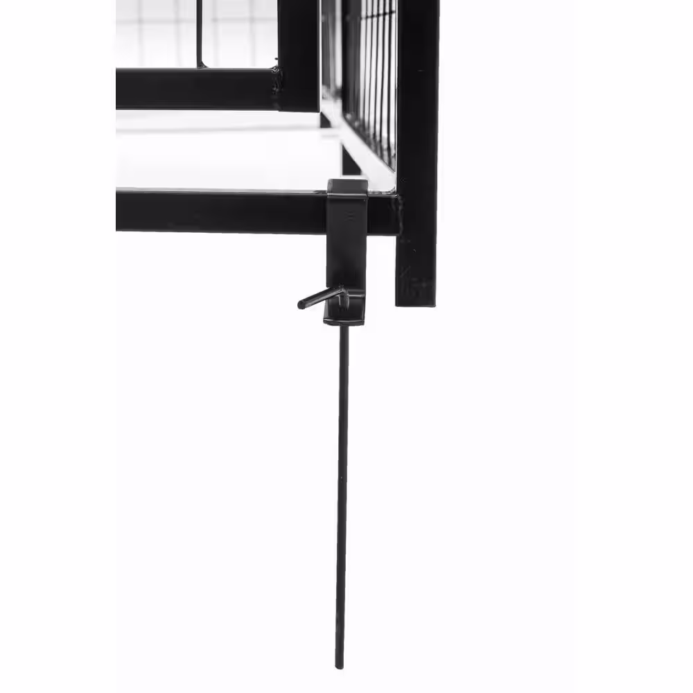 KennelMaster 4 ft. x 4 ft. x 6 ft. Welded Wire Dog Fence Kennel Kit