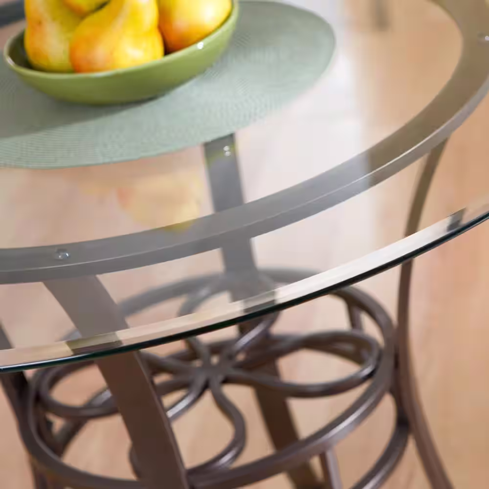 Southern Enterprises Leister Dark Brown Dining Table