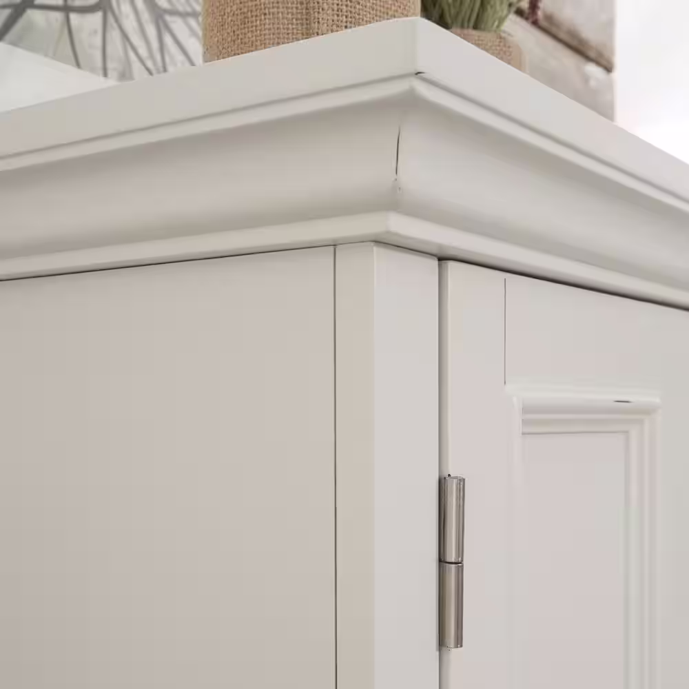 HOMESTYLES Dover Off White Kitchen Pantry