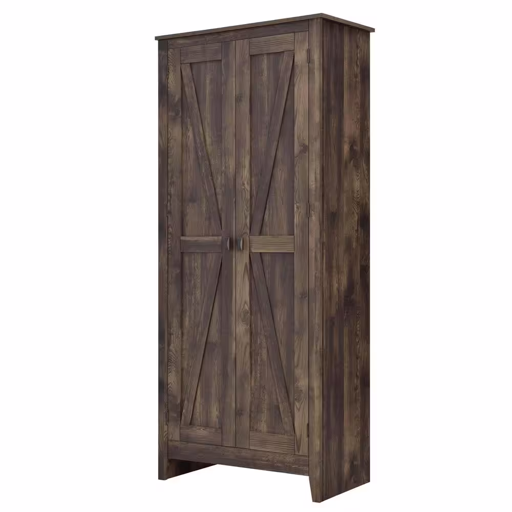 SystemBuild Brownwood 31.5 in. W Rustic Storage Cabinet