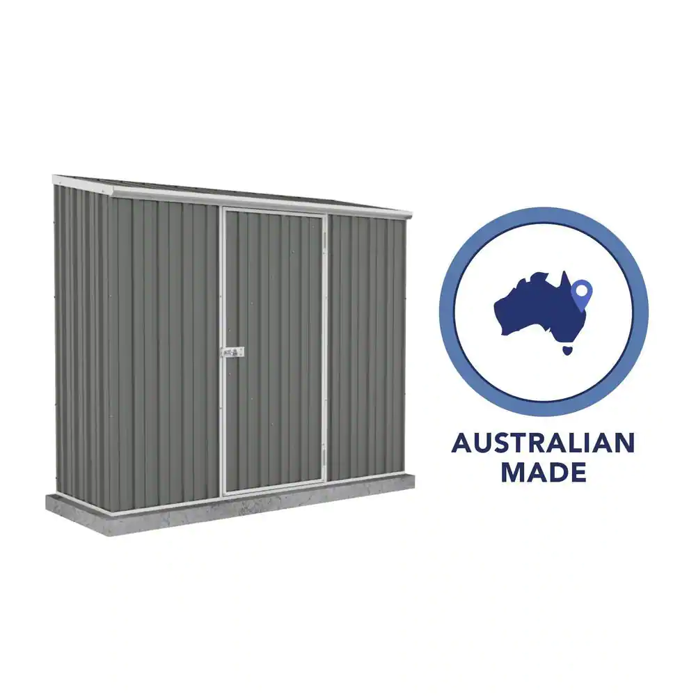 ABSCO Space Saver 7 ft. W x 2.5 ft. D. Galvanized Steel Lean-to Shed with SNAPTiTE assembly system (17.5 sq. ft.)