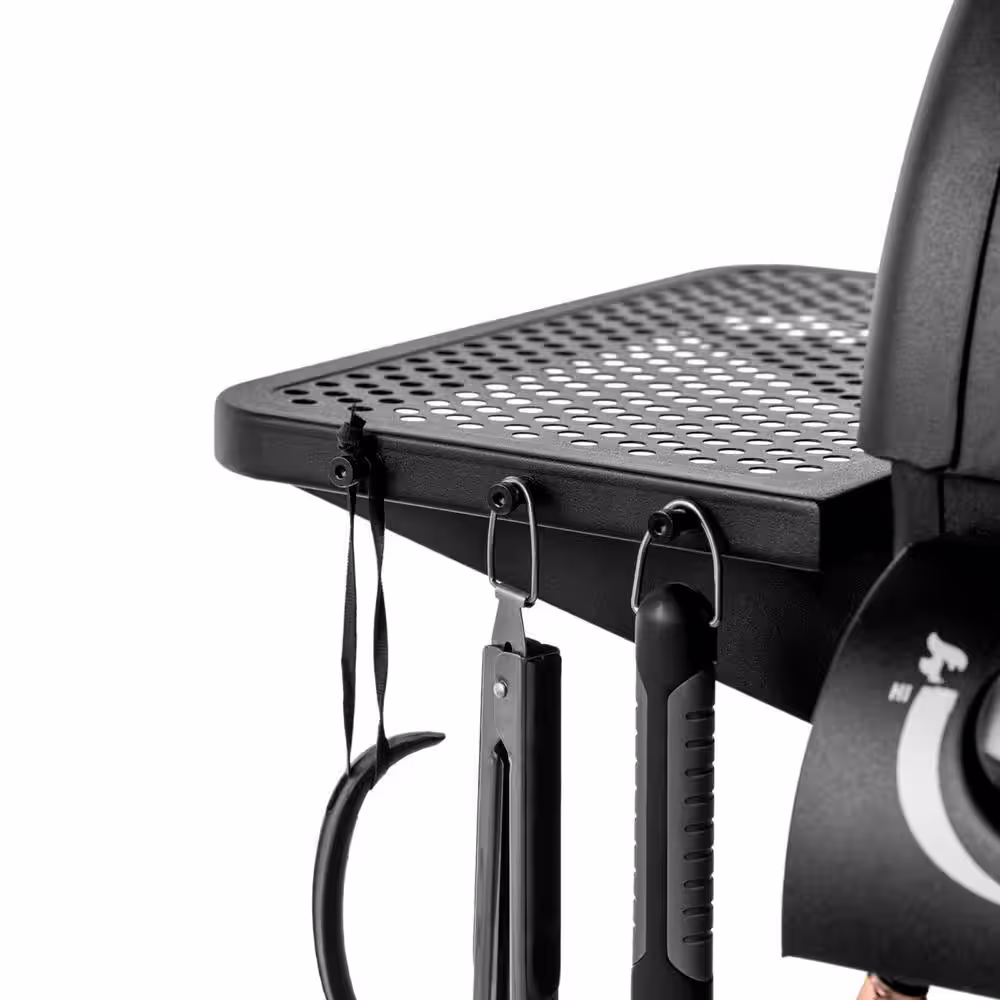 Char-Griller Dual Threat 2-Burner Gas and Charcoal Grill in Black