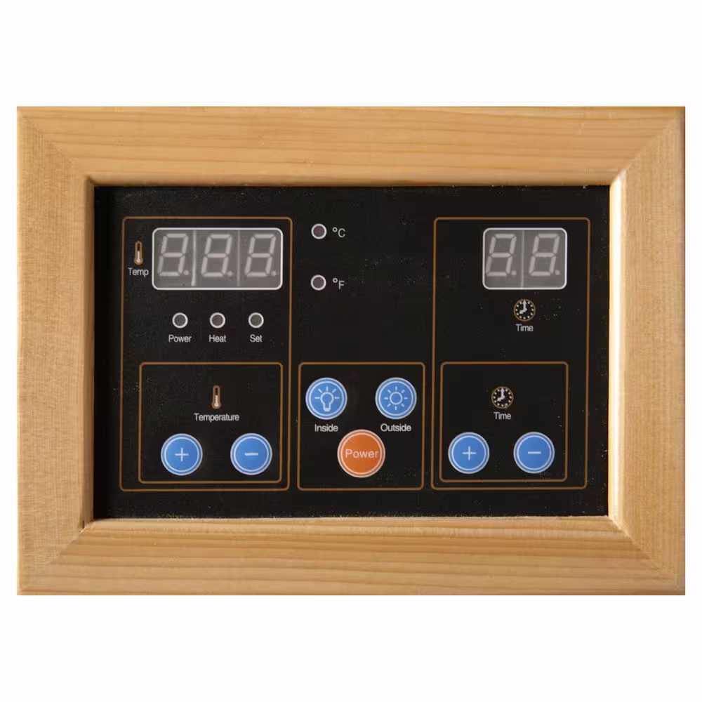 Radiant Sauna 2-Person Hemlock Infrared Sauna with 5 Ceramic Heaters