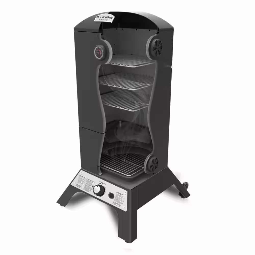 Broil King Smoke Vertical Propane Gas Smoker in Black
