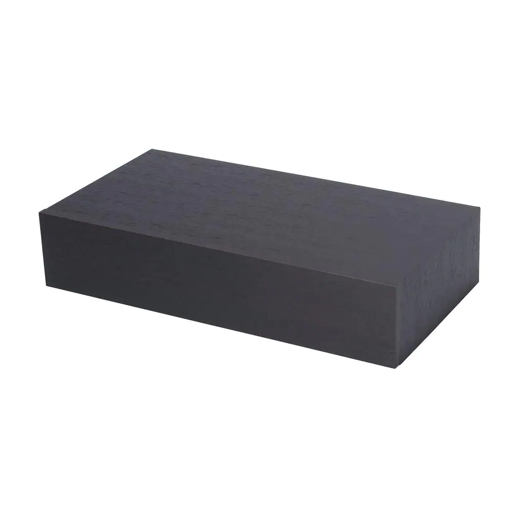 Wallscapes Shelf with Drawer 19 in. x 9.875 in. Floating Ebony Modern Decorative Shelf
