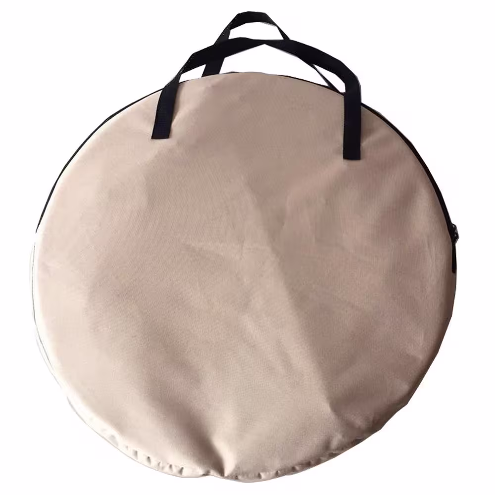 PET LIFE Khaki Climbertree Circular Obstacle Play-Active Travel Collapsible Travel Pet Cat House