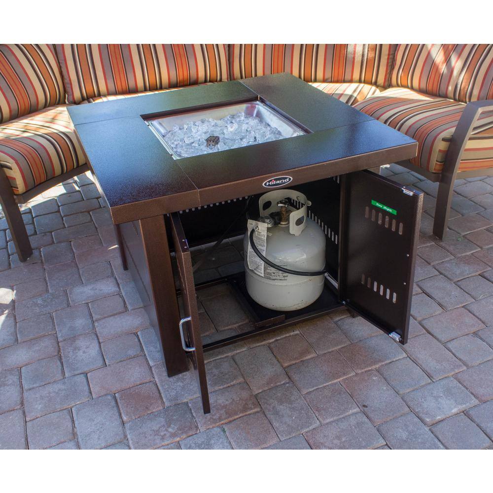 AZ Patio Heaters 38 in. Steel Firepit in Bronze