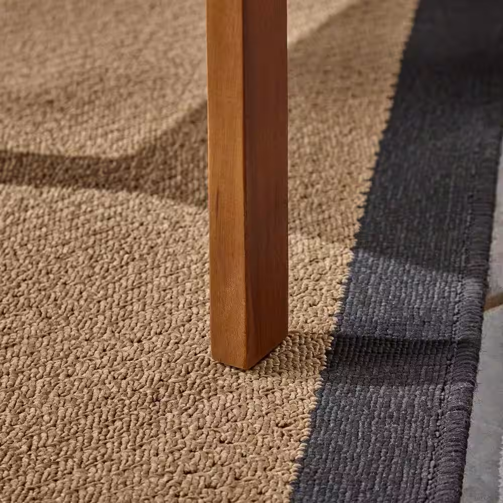 Noble House Carolina Brown Patina 5-Piece Wood Conversation Seating Set with Dark Teal Cushions