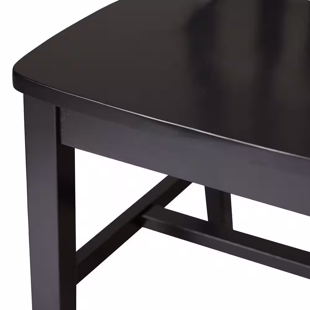 International Concepts Black Wood Dining Chair (Set of 2)