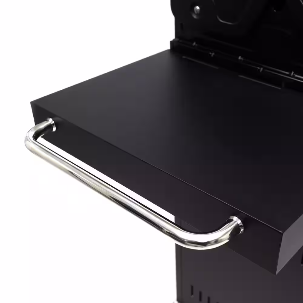 Dyna-Glo Premier 3-Burner Natural Gas Grill in Black with Folding Side Tables