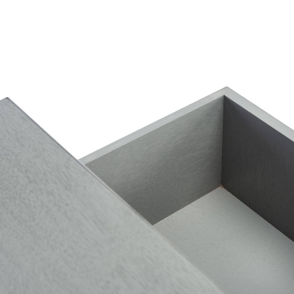 SAFAVIEH Ryder 35.5 in. Rustic Gray 2-Drawer Console Table