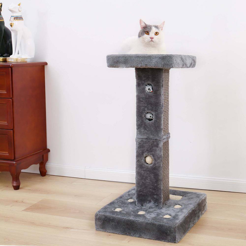 Foobrues Pet Cat Scratching Posts and Trees Scratching Post Plush Cat Stand