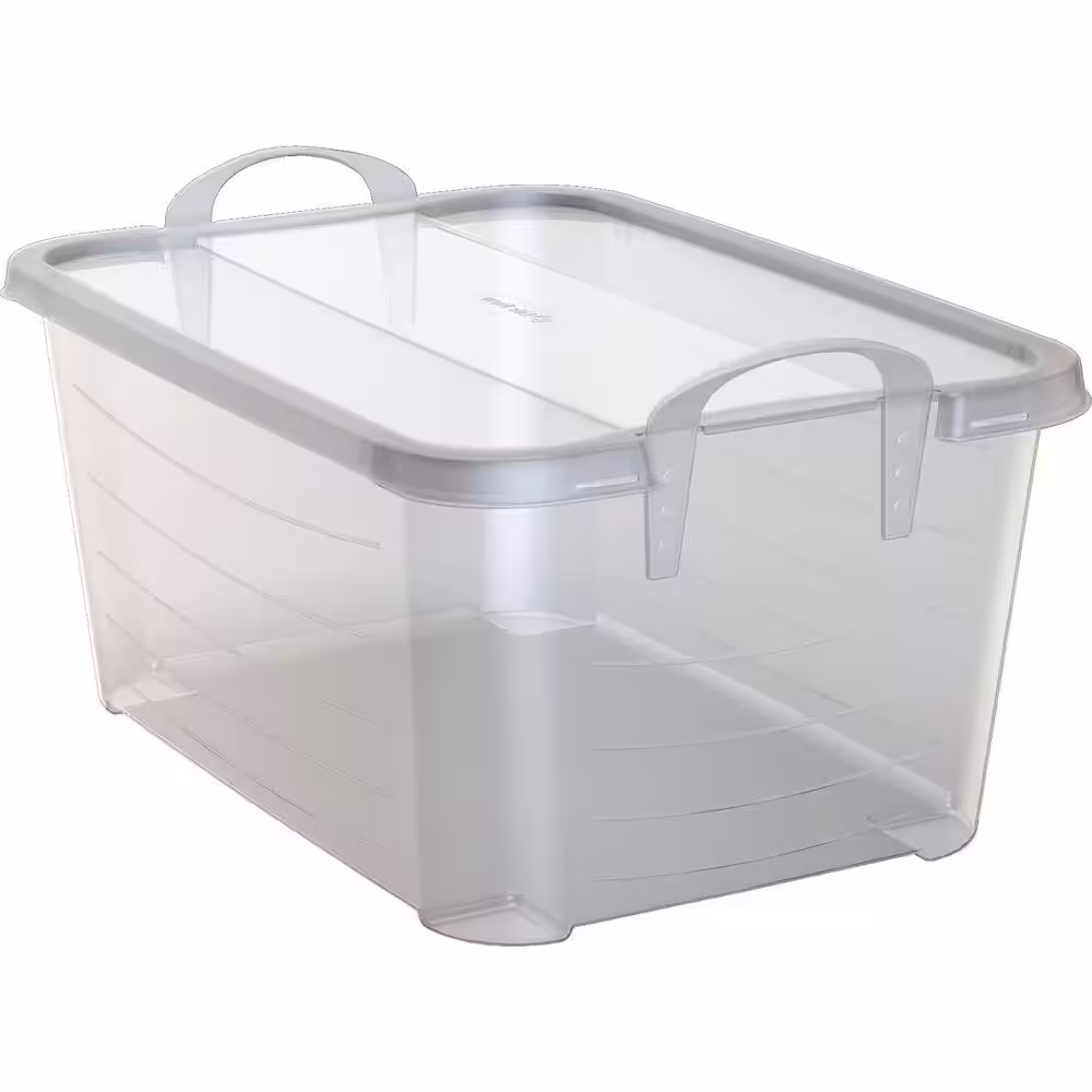 Life Story Clear Stackable Closet and Storage Box 55 Qt. Containers, (6-Pack)