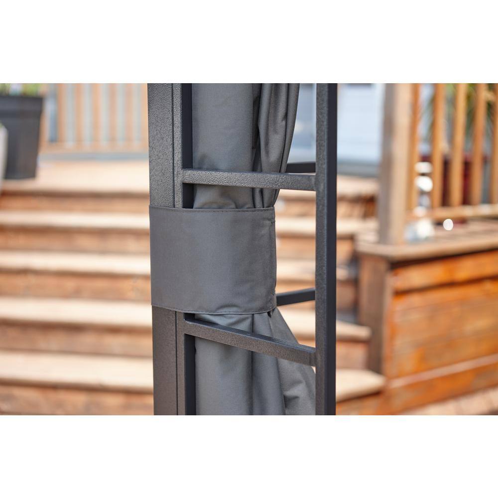 Sojag Turia 10 ft. x 12 ft. Grey Steel Framed Gazebo