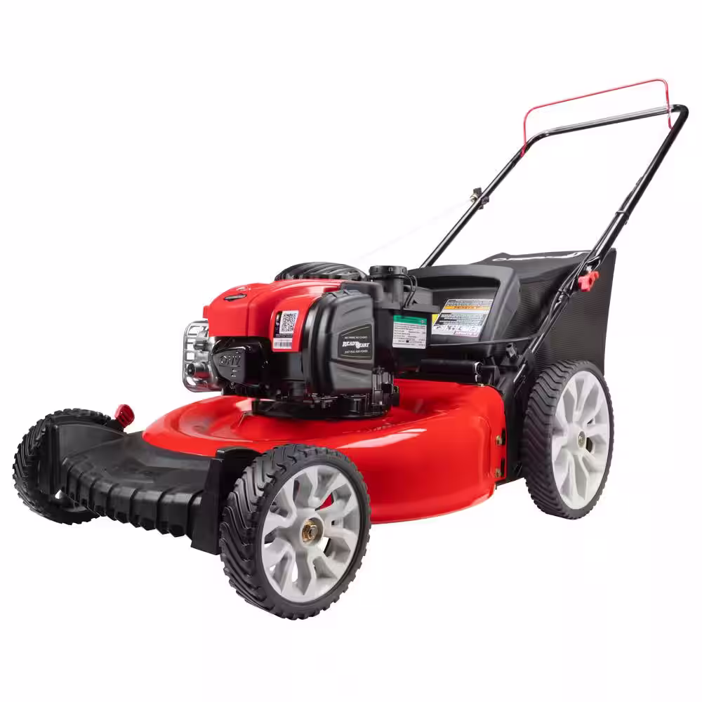 Troy-Bilt 21in. 140cc Briggs & Stratton Gas Push Lawn Mower with Rear bag and Mulching Kit Included