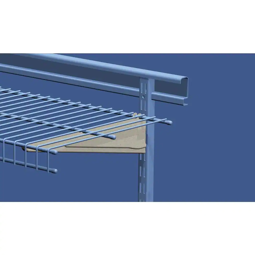 ClosetMaid ShelfTrack 12 in. x 0.5 in. Nickel Bracket