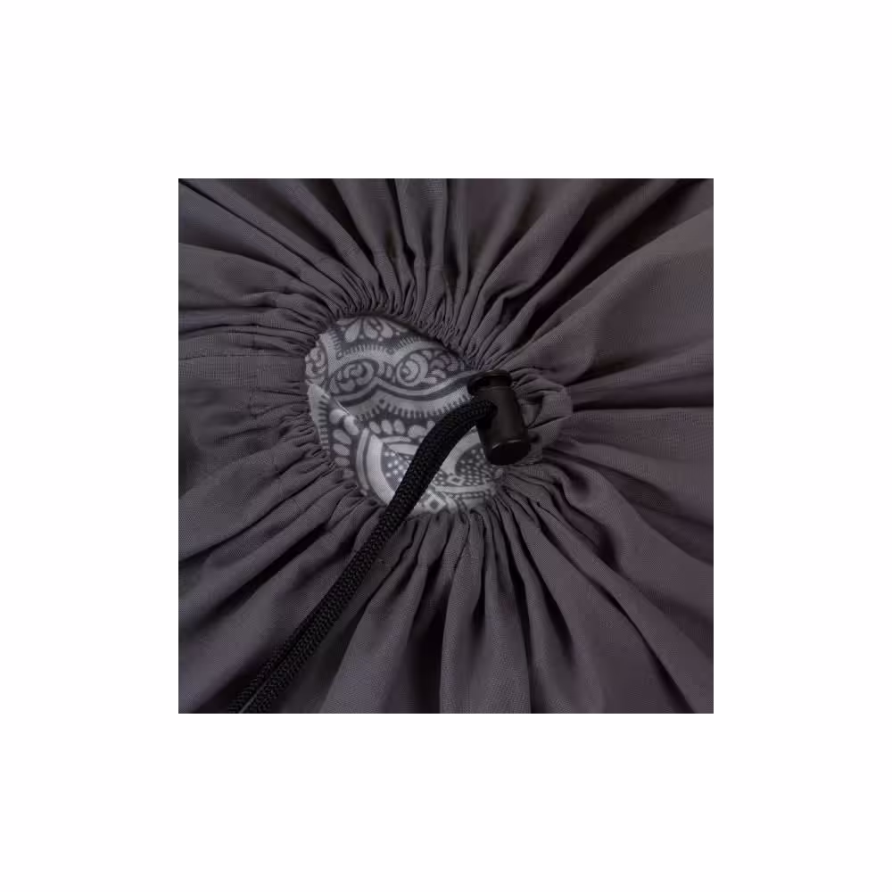 HOUSEHOLD ESSENTIALS Grey Cotton Laundry Bag