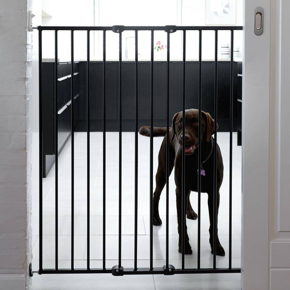 None 42 in. Extra Tall Metal Wall Mount Extending Pet Safety Gate