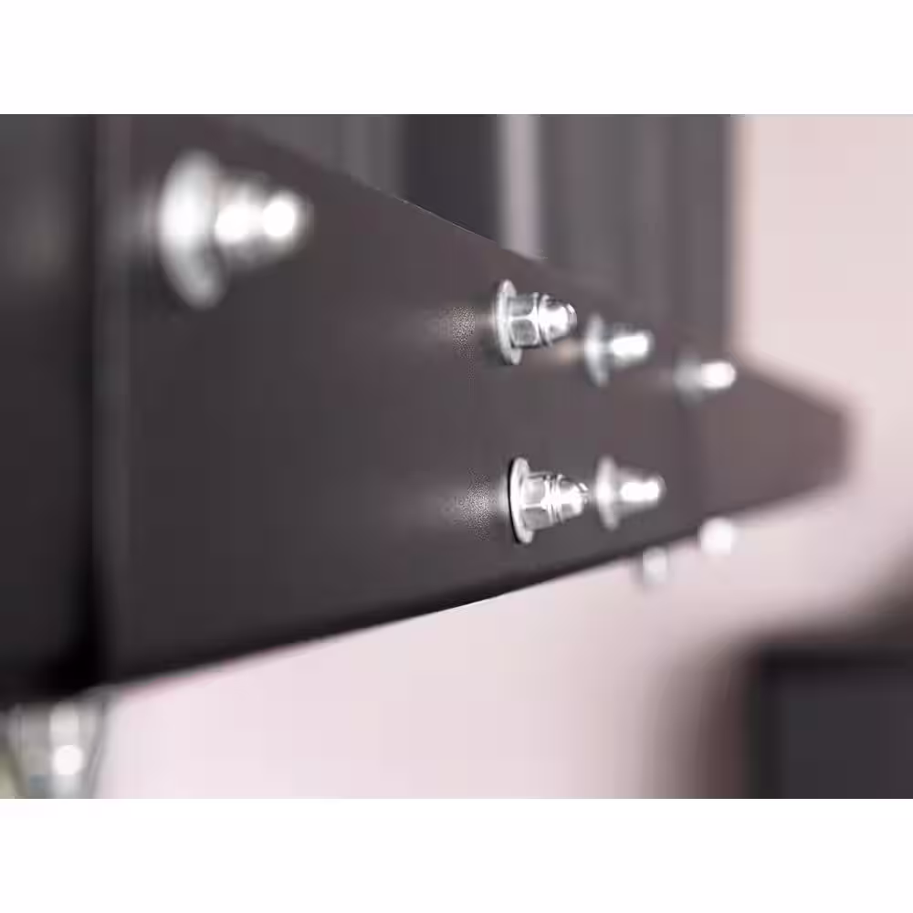 NewAge Products Pro Series 48 in. x 96 in. Steel Garage Wall Shelving in Black