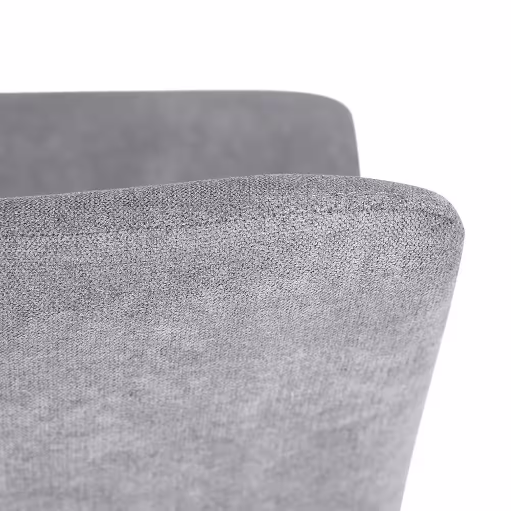 Homy Casa Scargill Grey Textured Fabric Upholstered Dining Chairs (Set of 4)