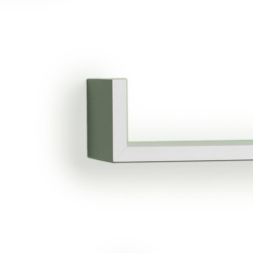 DANYA B 17 in. x 4 in. White Floating 'U' Laminated Shelves (Set of 3)