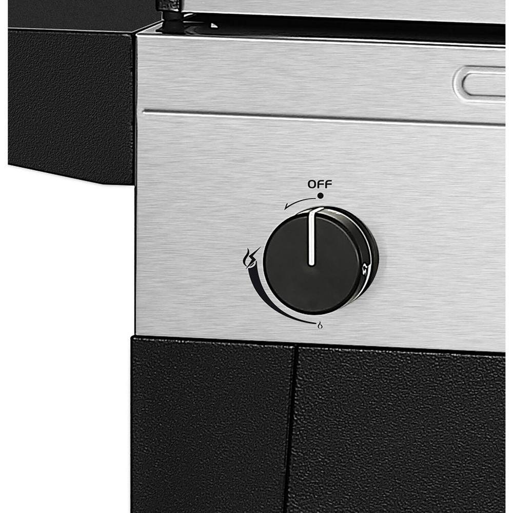 Cadac Entertainer 4-Burner Propane Gas Grill in Stainless Steel