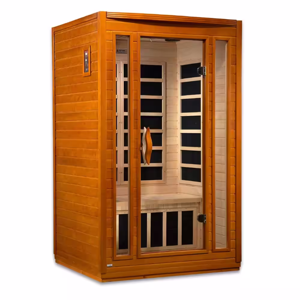 Maxxus LifeSauna 2-Person Indoor Infrared Sauna Hemlock with FAR Infrared Therapy, Bluetooth Sound System and Chromotherapy