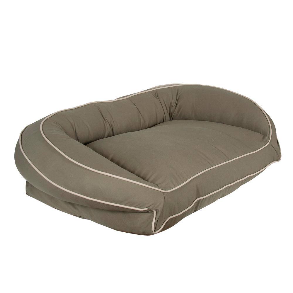 Carolina Pet Company Large/X-Large Sage Classic Canvas Bolster Bed