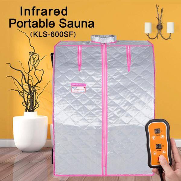 None 1-Person Silver Half Body Infrared Sauna Tent With Folding Chairs