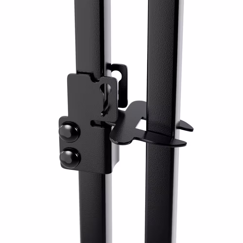 None 6 ft. H x 4 ft. W x 10 ft. Long Welded Wire Black Painted Dog Kennel