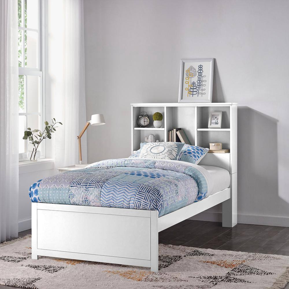 Hillsdale Furniture Caspian White Twin Bookcase Bed