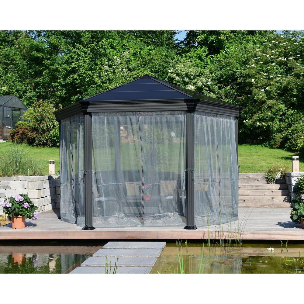 CANOPIA by PALRAM Netting Set for Roma / Monaco Hex Outdoor Gazebo