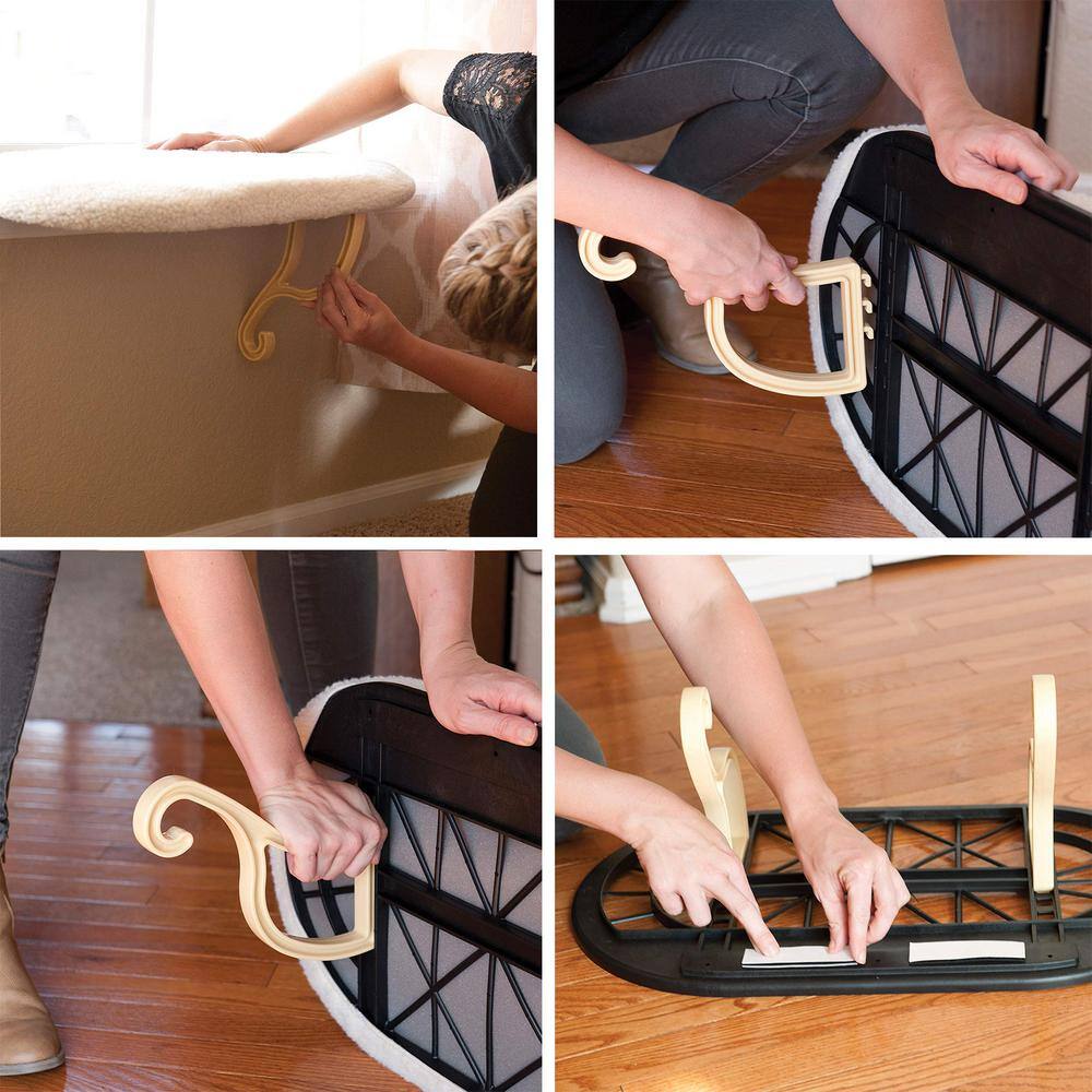 K&H Pet Products Kitty Sill Deluxe Small Leopard Window Sill Cat Seat with Bolster