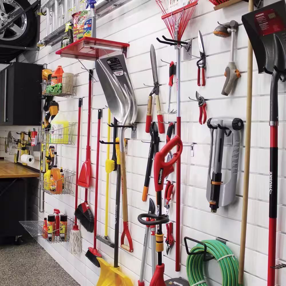 Proslat 96 in. W x 48 in. H Slat Wall Panel Set White (3-Pack)