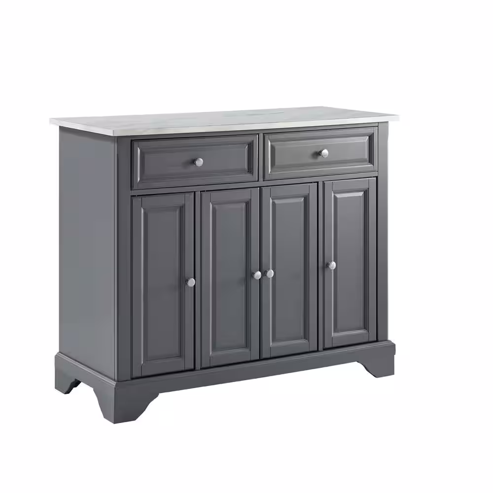 CROSLEY FURNITURE Avery Grey Kitchen Island